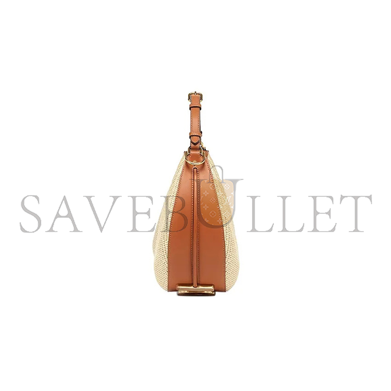 F**di small handbag F**digraphy straw shoulder bag 8br798anwbf1l27 (29*24.5*10cm)